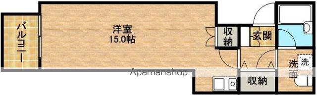 CASA ESTACION(ワンルーム/1階)の間取り写真