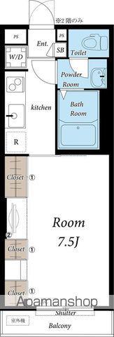 リブリ・高円寺(1K/1階)の間取り写真