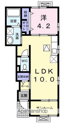 フリーデMFⅡ(1LDK/1階)の間取り写真