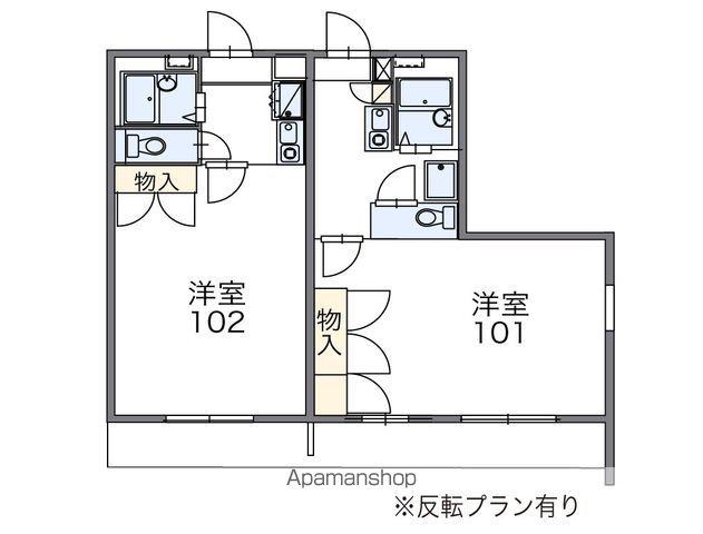 レオパレスサンヒルズ(1K/2階)の間取り写真