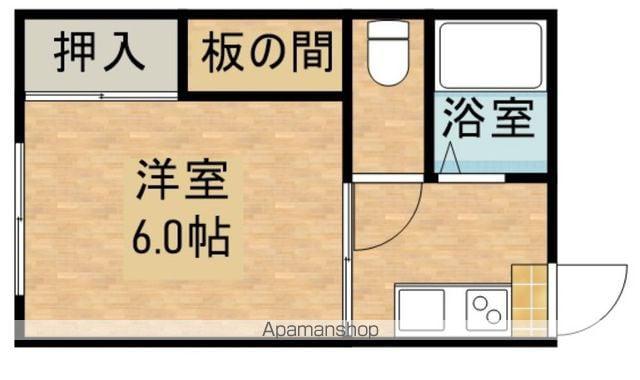 吉市コーポ(1K/2階)の間取り写真