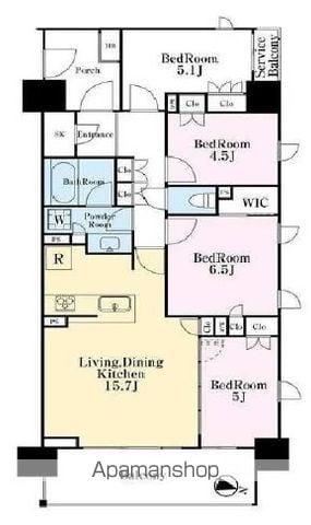 クレアホームズ千葉センタークロス(4LDK/12階)の間取り写真