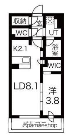 テラス上石神井ウエスト(1LDK/3階)の間取り写真