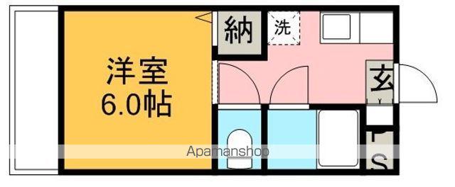 第12増尾ビル(ワンルーム/5階)の間取り写真