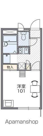 レオパレス亀川(1K/2階)の間取り写真