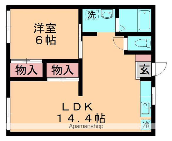 シティハイツトヨダ(1LDK/1階)の間取り写真