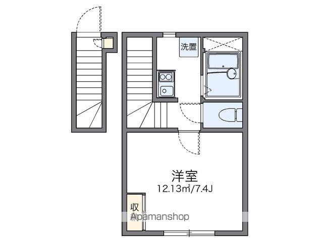 レオネクストまるはち(1K/2階)の間取り写真