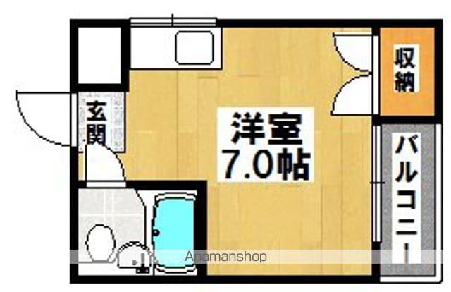 コーポロイヤル(ワンルーム/4階)の間取り写真