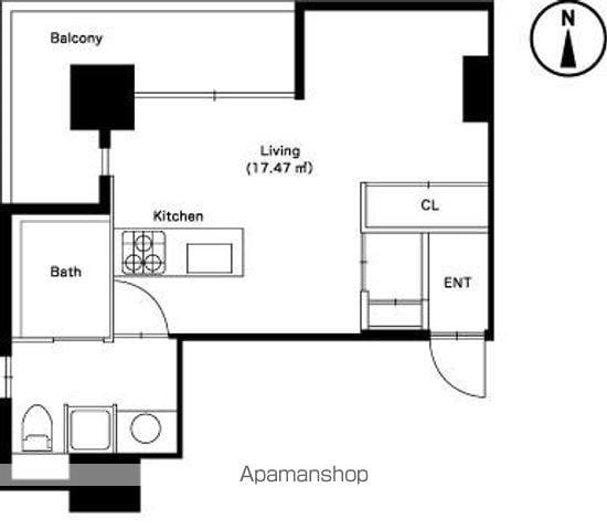 OZ ALLOGGIO(ワンルーム/5階)の間取り写真
