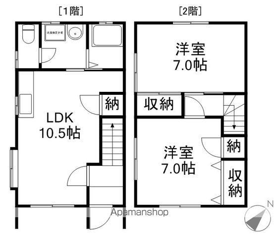 ソレアード佐鳴台(2LDK)の間取り写真