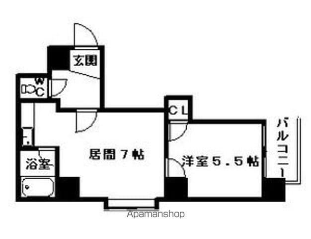 南1西18ビル(1LDK/11階)の間取り写真