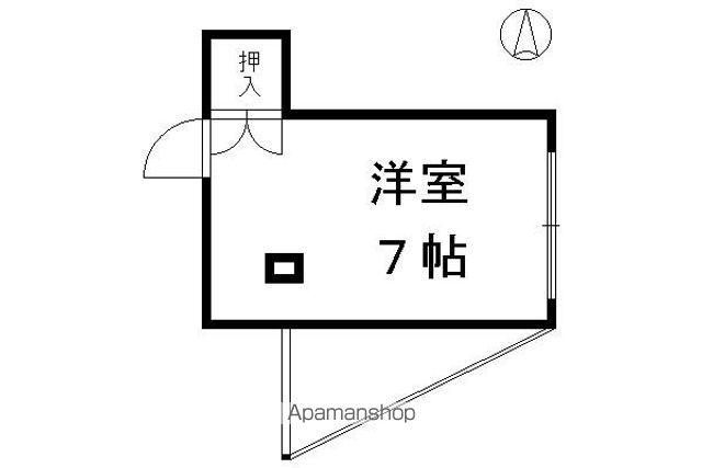 コーポ満田(ワンルーム/2階)の間取り写真