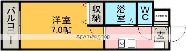 サンハイツ水野(1K/2階)の間取り写真