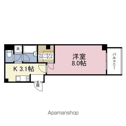パライッソタマツ(1K/2階)の間取り写真