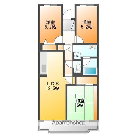 プリサヴェール(3LDK/3階)の間取り写真