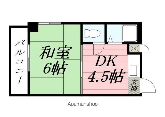 プレアール筒井(1DK/3階)の間取り写真