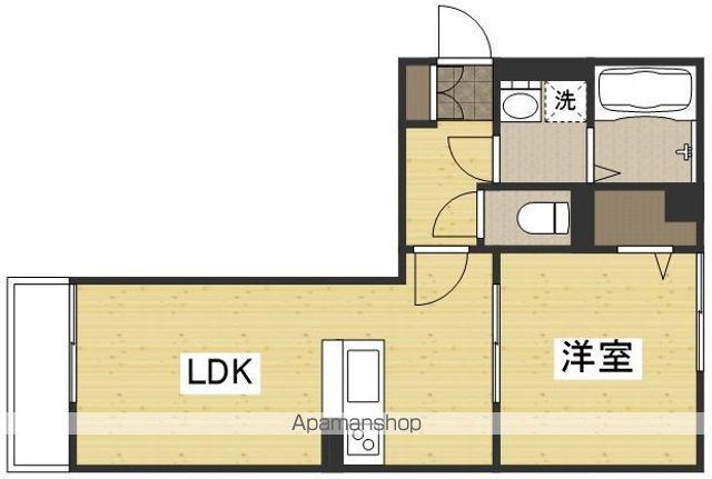 ル・シェル中庄Ⅰ(1LDK/2階)の間取り写真