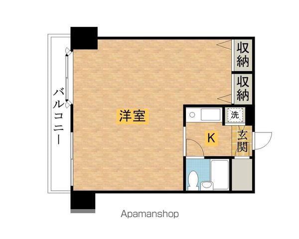 QUEENS ACADEMIA(1K/6階)の間取り写真