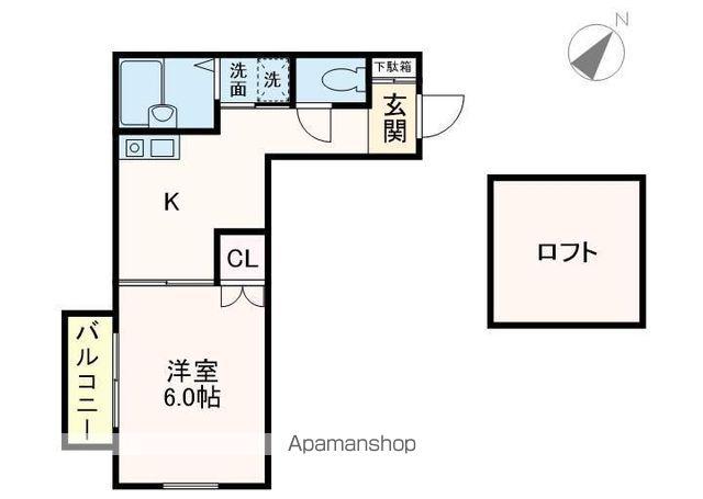 ニューレンジ今川(1K/2階)の間取り写真