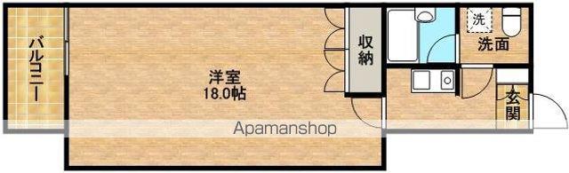 CASA ESTACION(ワンルーム/3階)の間取り写真