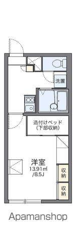 レオパレス白樺(1K/2階)の間取り写真