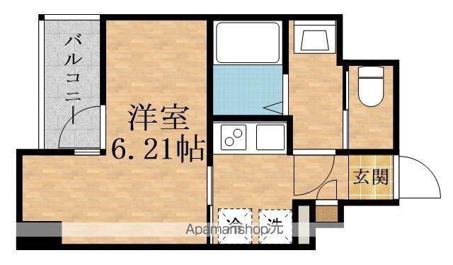 アルティザ森ノ宮DC(1K/9階)の間取り写真