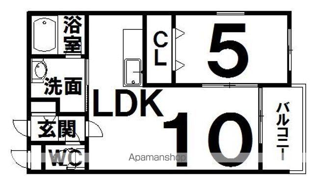 HOKU LEA(1LDK/1階)の間取り写真