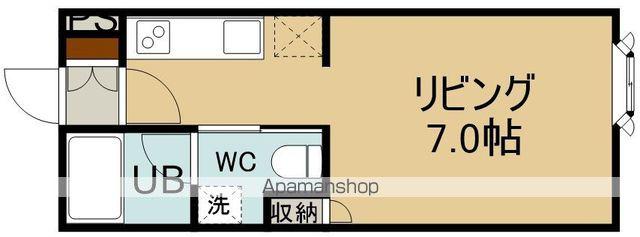 グレース21(1K/3階)の間取り写真