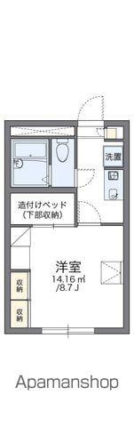 レオパレス里塚ベストフラット(1K/2階)の間取り写真
