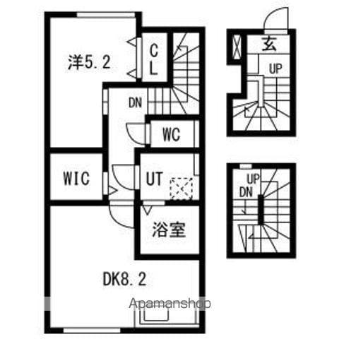とってもたのし荘 (1LDK/3階)の間取り写真
