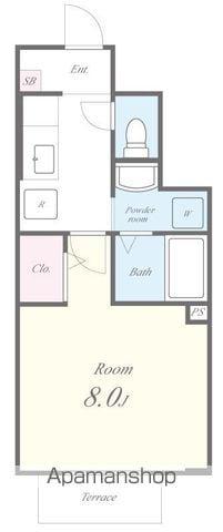 ESTUDIO24(1K/1階)の間取り写真