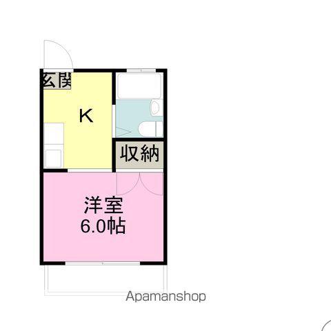 サントーク南栄(1K/1階)の間取り写真