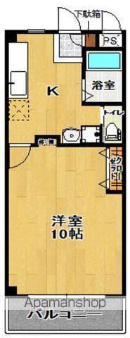 郡中日ノ出アーバン(1K/5階)の間取り写真