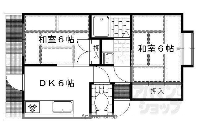 メゾンヴァンヴェール(2DK/3階)の間取り写真