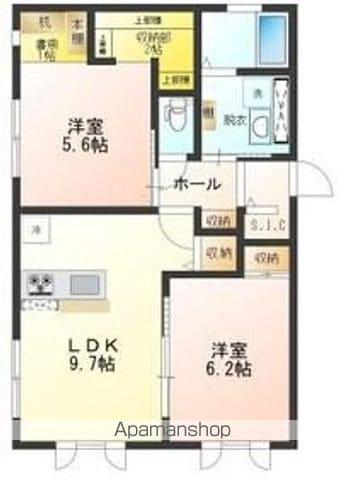 NEO.816Ⅲ(2LDK/1階)の間取り写真