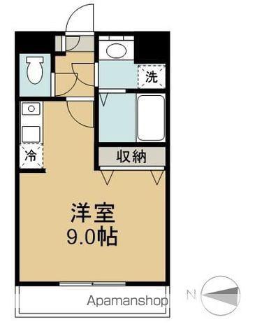 ニューライフ宮崎Ⅰ(ワンルーム/2階)の間取り写真