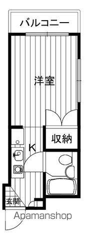 ジョイフルハイツ(ワンルーム/3階)の間取り写真