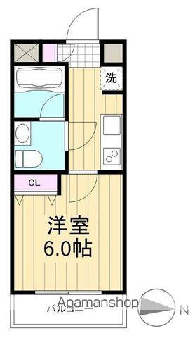AZESTお花茶屋Ⅳ(1K/2階)の間取り写真
