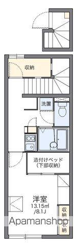 レオパレスオリエントコーポⅡ(1K/2階)の間取り写真