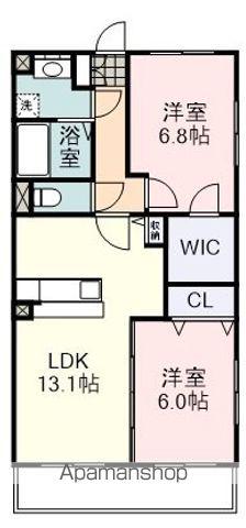 フェリーチェ(2LDK/3階)の間取り写真