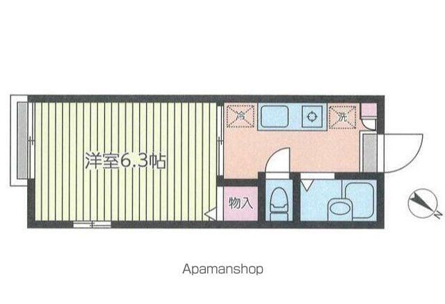 ローバンス戸塚(1K/2階)の間取り写真