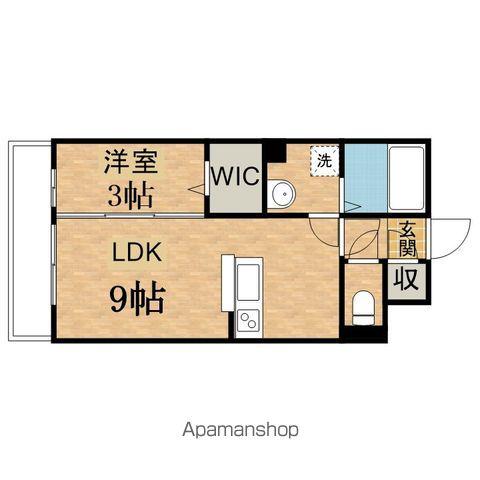 ディールーム堀之内(1LDK/1階)の間取り写真