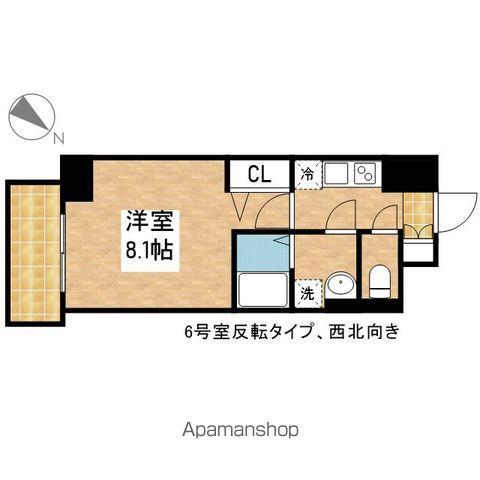 エスリード名古屋東別院(1K/3階)の間取り写真