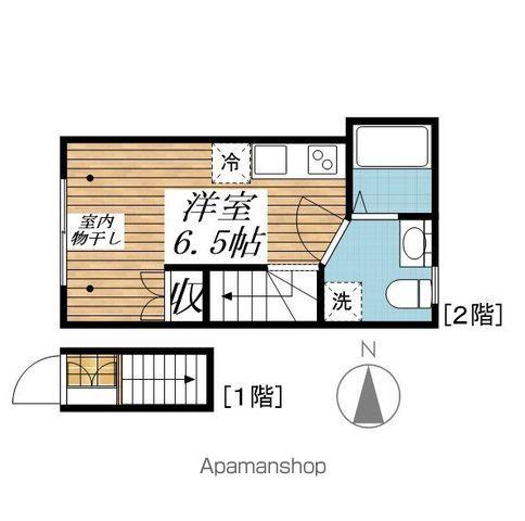 カーサビアンカ高松(ワンルーム/2階)の間取り写真