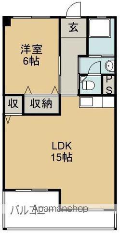 エクセレンス論田(1LDK/1階)の間取り写真