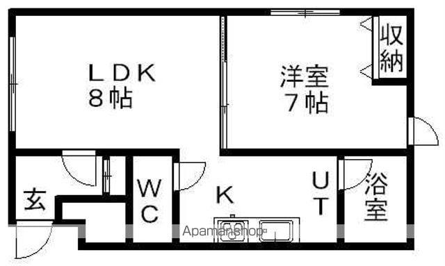 澄川ヒルズ(1DK/1階)の間取り写真