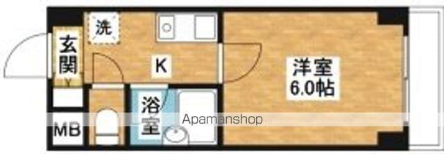 パライッソオーダ(1K/2階)の間取り写真