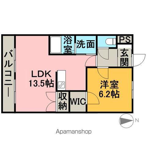 アメニティハウス(1LDK/2階)の間取り写真