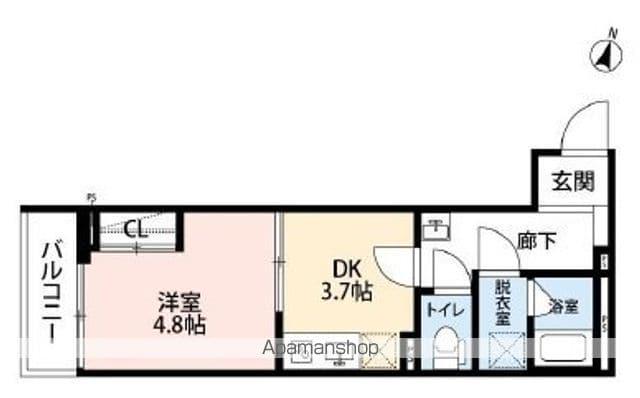 長洲 COMFORT HOUSE(1K/3階)の間取り写真
