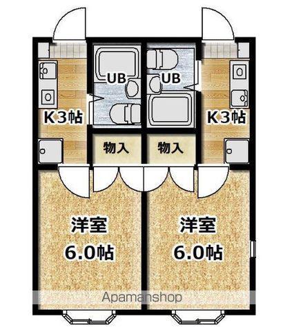 アリス東小泉第1(1K/1階)の間取り写真
